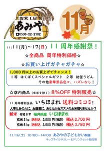 11周年大感謝祭 8%OFF特別価格 あみやのこども会